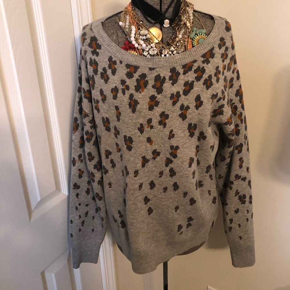 GAP Leopard Print Sweater